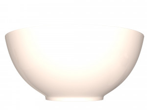 green and white cereal bowl 3D 模型