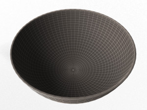 green and white cereal bowl 3D 模型