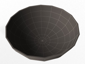 green and white cereal bowl 3D 模型