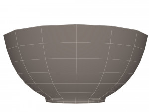 green and white cereal bowl 3D 模型