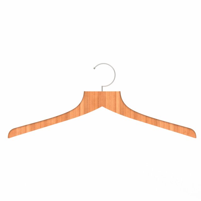 clothes hanger 02 3D Model .c4d .max .obj .3ds .fbx .stl .blend 