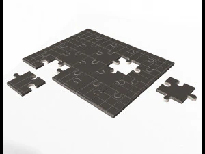 golden jigsaw puzzle 03 3D Model