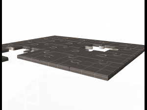 golden jigsaw puzzle 03 3D-Modell