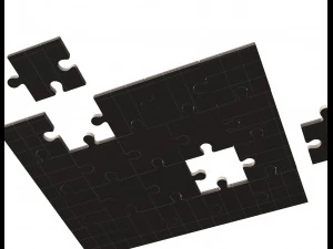 golden jigsaw puzzle 03 3D Model