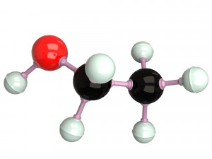 ethanol molecule 3D Model