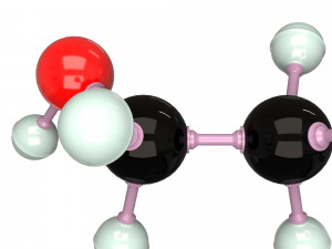 ethanol molecule 3D Model