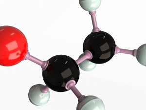 ethanol molecule 3D Model