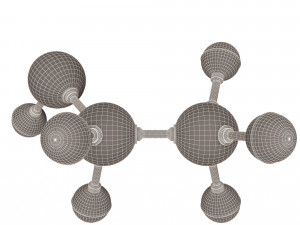 ethanol molecule 3D Model