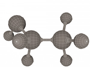 ethanol molecule 3D Model