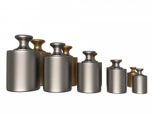 antique scale weights set 3D Model