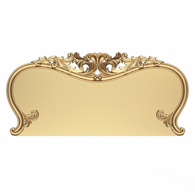 carved headboard 01 Modelo 3D .c4d .max .obj .3ds .fbx .stl .blend 