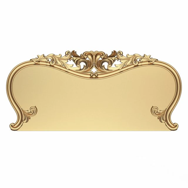 carved headboard 01 3D Model .c4d .max .obj .3ds .fbx .stl .blend 
