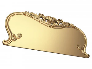 carved headboard 01 3D Model