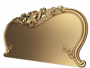 carved headboard 01 3D Model