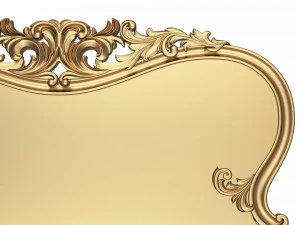 carved headboard 01 3D Model