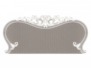 carved headboard 01 3D Model