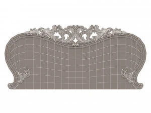 carved headboard 01 3D Model