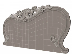 carved headboard 01 3D Model