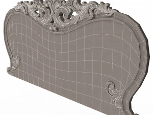 carved headboard 01 3D Model