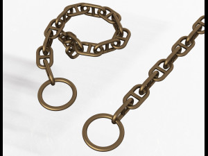 piece of anchor ship chain 3D Model