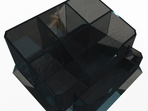 acrylic desk pen organizer Modelo 3D