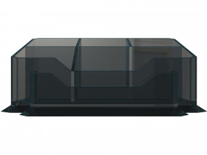 acrylic desk pen organizer Modelo 3D