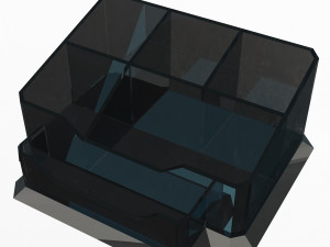 acrylic desk pen organizer Modelo 3D
