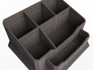 acrylic desk pen organizer Modelo 3D