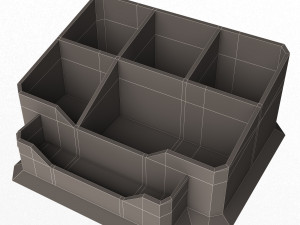 acrylic desk pen organizer Modelo 3D