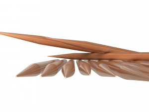 pile of wooden toothpicks 3D Model
