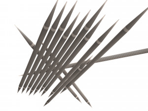 pile of wooden toothpicks 3D Model