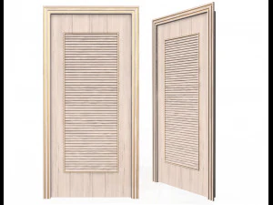 різьблені жалюзі на двері 04 3D Модель