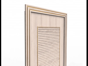 carved door blinds 04 3D 모델