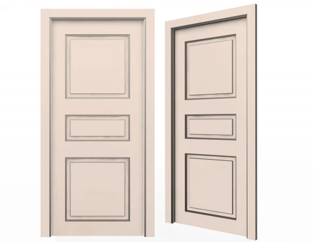 carved door classic 06 3D Model .c4d .max .obj .3ds .fbx .stl .blend 