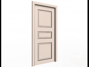 carved door classic 06 3D Model