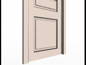 carved door classic 06 3D Model