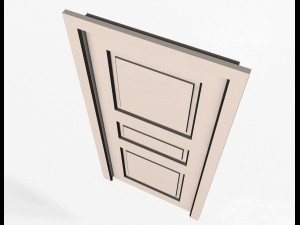 carved door classic 06 3D Model