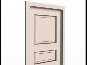 carved door classic 06 3D Model