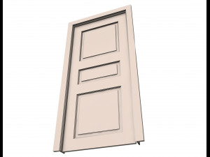 carved door classic 06 3D Model
