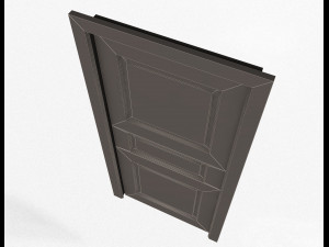 carved door classic 06 3D Model