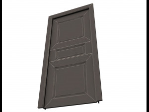 carved door classic 06 3D Model