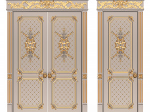 carved door classic 05 3D मॉडल
