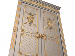 carved door classic 05 Model 3D