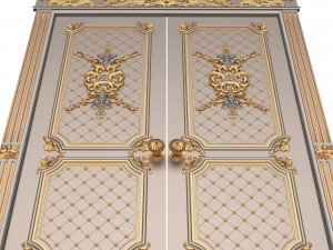 carved door classic 05 Model 3D