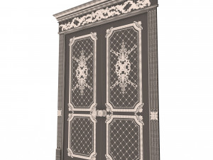 carved door classic 05 Model 3D