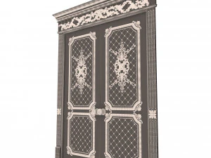 carved door classic 05 3D Model