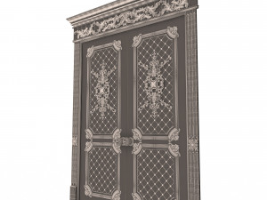 carved door classic 05 Model 3D