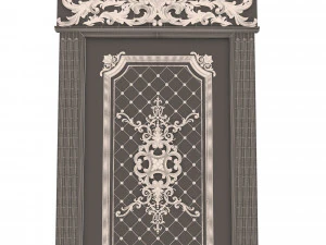 carved door classic 05 3D Model
