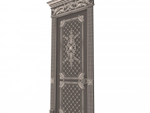 carved door classic 05 Model 3D
