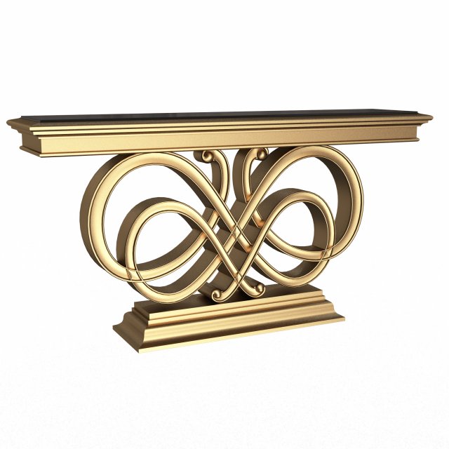 luxury console table 03 3D Model .c4d .max .obj .3ds .fbx .stl .blend 